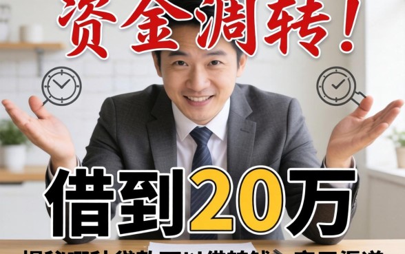 急需资金周转？揭秘哪种贷款可以借到20万的实用渠道