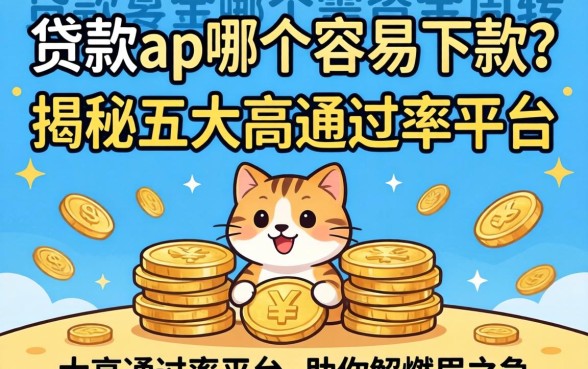 急需资金周转？贷款ap哪个容易下款？揭秘五大高通过率平台助你解燃眉之急
