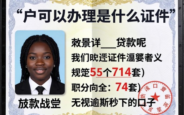 黑户可以办理什么证件贷款呢,规整5个714无视逾期秒下的口子