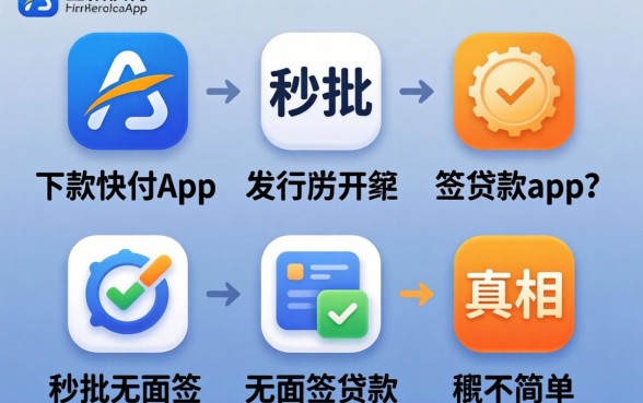 我试了5个下款快的app，发现秒批无面签贷款app的真相并不简单