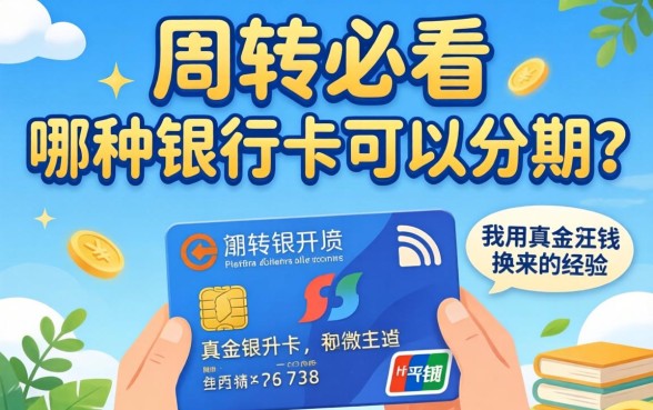 生意周转必看:哪种银行卡可以分期?我用真金白银换来的经验