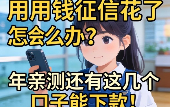 急用钱征信花了怎么办?2026年亲测还有这几个口子能下款!