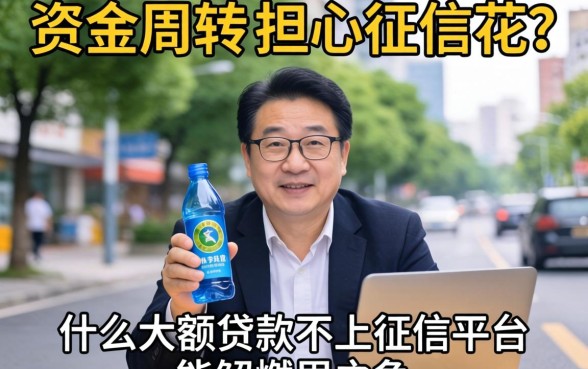 急需资金周转却担心征信花？什么大额贷款不上征信平台能解燃眉之急？