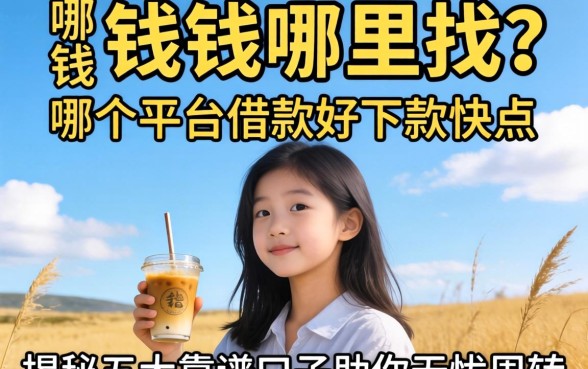 急需用钱哪里找？哪个平台借款好下款快点？揭秘五大靠谱口子助你无忧周转