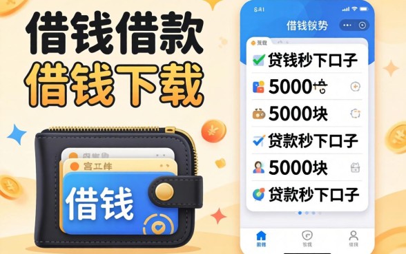 类似易借钱包借款app下载一样方便的借钱软件，概括5个5000块贷款秒下口子