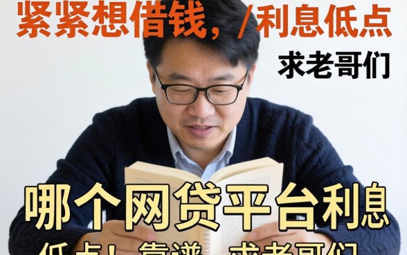 手头紧想借钱，哪个网贷平台利息低点且靠谱？求老哥们推荐！