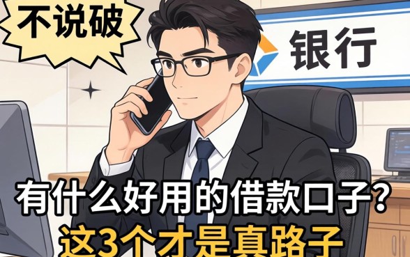银行经理不说破：有什么好用的借款口子？这3个才是真路子