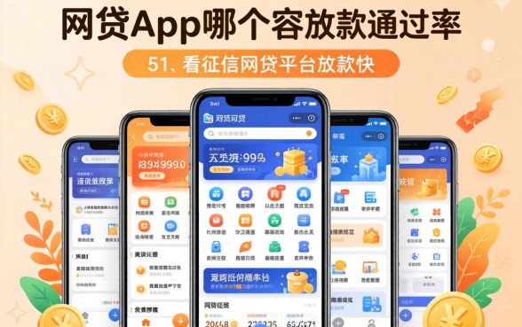 网贷app哪个容易放款通过率最高,归纳五个不看征信网贷平台放款快的软件