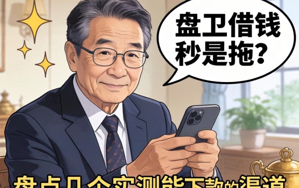 老王借钱秒是拖？盘点几个实测能下款的渠道