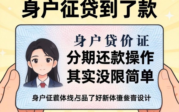 我仅凭身份证贷到了款，分期还款操作其实没那么简单