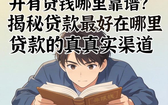 急需用钱哪里靠谱？揭秘贷款最好在哪里贷款的真实渠道
