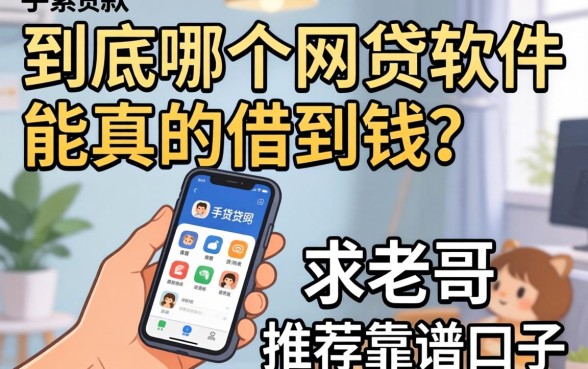 手头紧想下款，到底哪个网贷软件能真的借到钱？求老哥推荐靠谱口子！