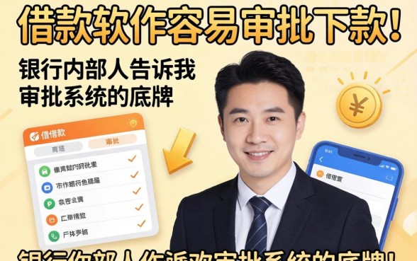 有什么借款软件容易审批下款？银行内部人告诉你审批系统的底牌