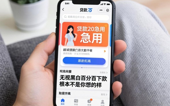 我试了贷款2万急用的软件，发现无视黑白百分百下款根本不是你想的那样