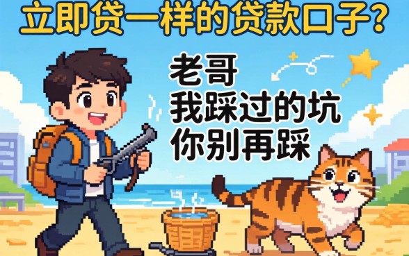 找和立即贷一样的贷款口子?老哥我踩过的坑你别再踩