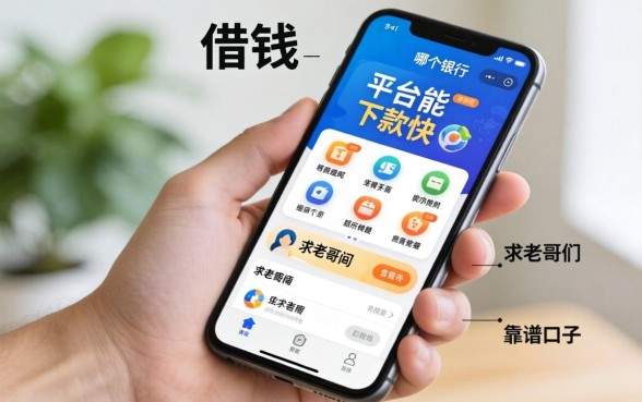 手头紧想借钱，手机上哪个银行或者平台能下款快？求老哥们推荐靠谱口子！