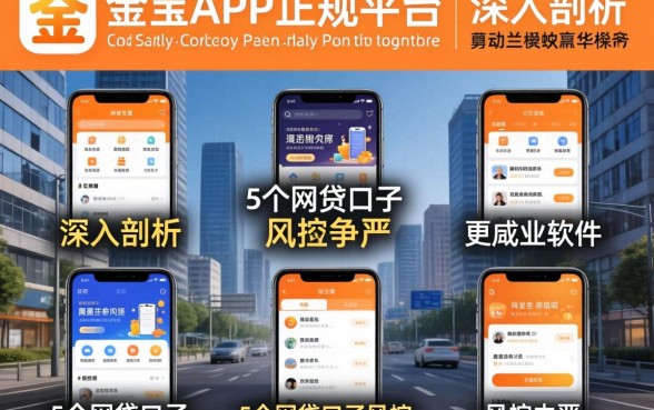 类似信金宝app一样的正规平台，深入剖析5个网贷口子风控不严的软件