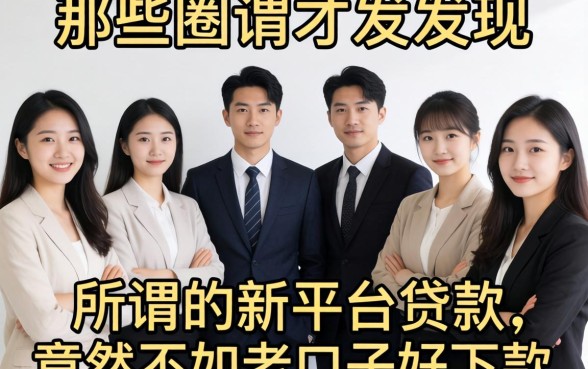 我试了一圈才发现，那些所谓的新平台贷款，竟然不如老口子好下款
