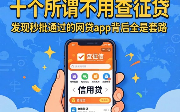 我试了十几个所谓的不用查征信的信用贷，发现秒批通过的网贷app背后全是套路