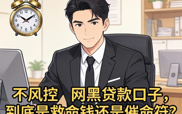 银行经理揭秘:不风控的网黑贷款口子,到底是救命钱还是催命符?