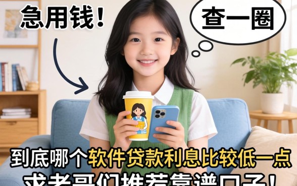 急用钱查了一圈,到底哪个软件贷款利息比较低一点?求老哥们推荐靠谱口子!