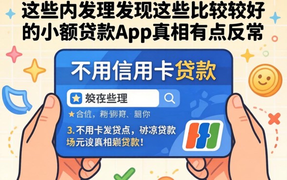 我试了不用信用卡贷款，发现这些比较好的小额贷款app真相有点反常识