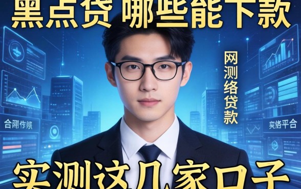 揭秘网络贷款是黑户哪些能下款的平台，实测这几家口子