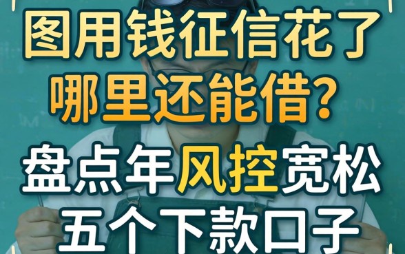 急用钱征信花了哪里还能借？盘点2026年风控宽松的五个下款口子