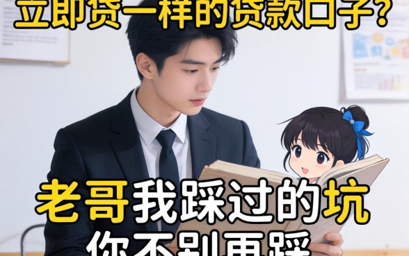 找和立即贷一样的贷款口子?老哥我踩过的坑你别再踩