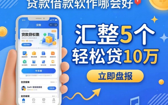贷款借款软件哪个好，汇整5个轻松贷10万的app