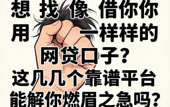 手头紧想找像借你用一样的网贷口子？这几个靠谱平台能解你燃眉之急吗？