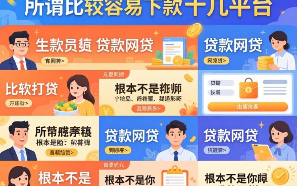 我试了十几个平台，发现所谓比较容易下款的贷款网贷有哪些，根本不是你想的那样