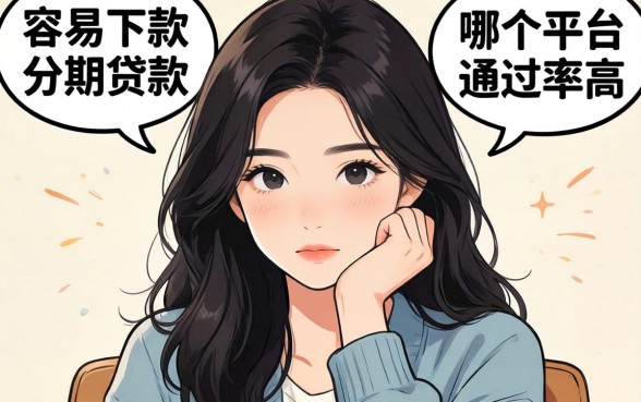 最近手头紧想找个容易下款的分期贷款，哪个平台通过率高一点？