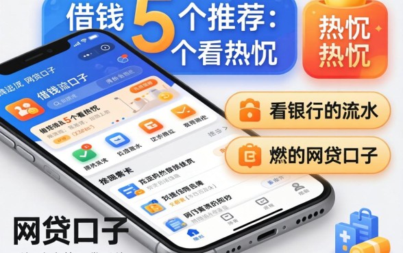 手机上有哪些软件能借钱,热忱推荐5个看银行流水的网贷口子