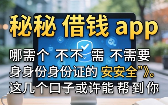 揭秘借钱app哪个不需要身份证的安全，这几个口子或许能帮到你