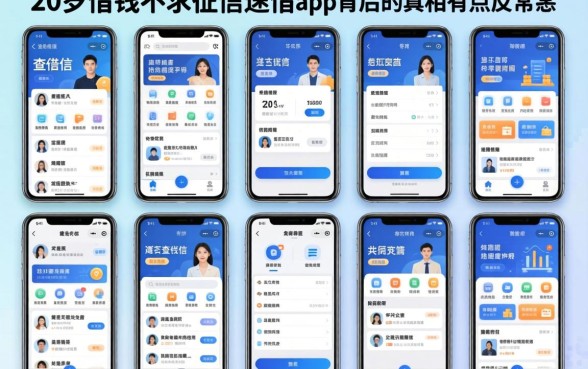 我试了十个所谓不查征信的平台,发现20岁借钱不求征信速借app背后的真相有点反常识