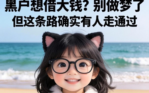 黑户想借大钱？别做梦了，但这条路确实有人走通过