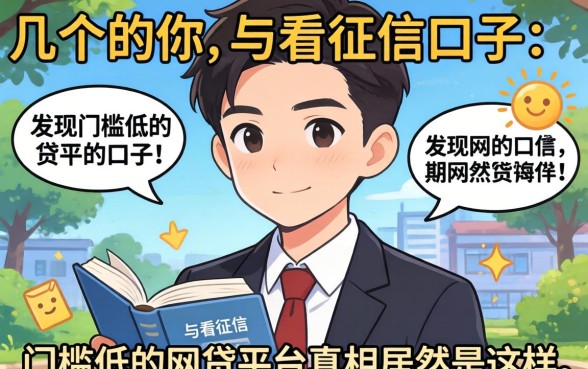 我试了几个所谓不看征信的口子,发现门槛低的网贷平台真相居然是这样