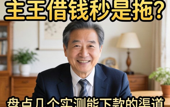 老王借钱秒是拖？盘点几个实测能下款的渠道