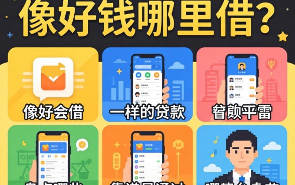 急需用钱哪里借?像好会借一样的贷款软件有哪些?盘点五个靠谱易通过的平台