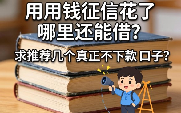 急用钱征信花了哪里还能借?求推荐几个真正不下款的口子!
