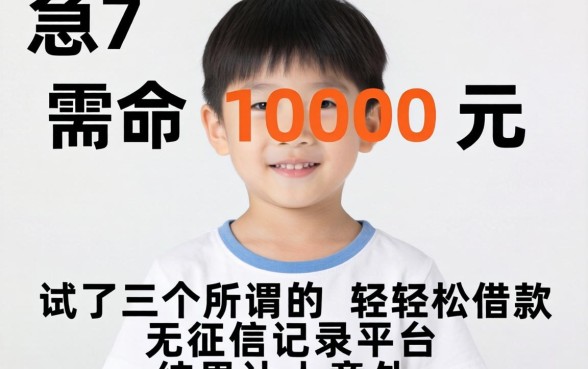 我17岁急需1000元,试了三个所谓的轻松借款无征信记录平台,结果让人意外