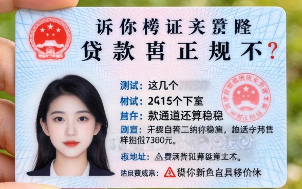 身份证贷款正规不？实测这几个下款通道还算稳
