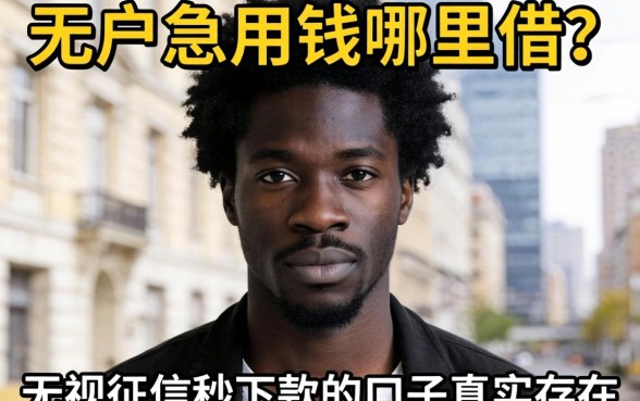 黑户急用钱哪里借？无视征信秒下款的口子真实存在吗？
