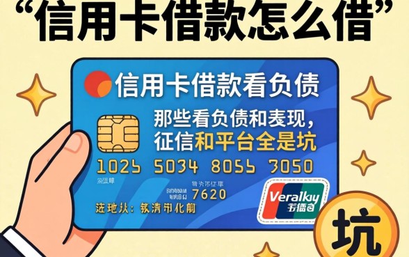 我试过通过信用卡借款怎么借，发现那些不看负债和征信的平台全是坑