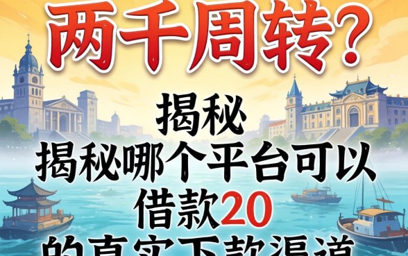 急需两千周转？揭秘哪个平台可以借款2千的真实下款渠道