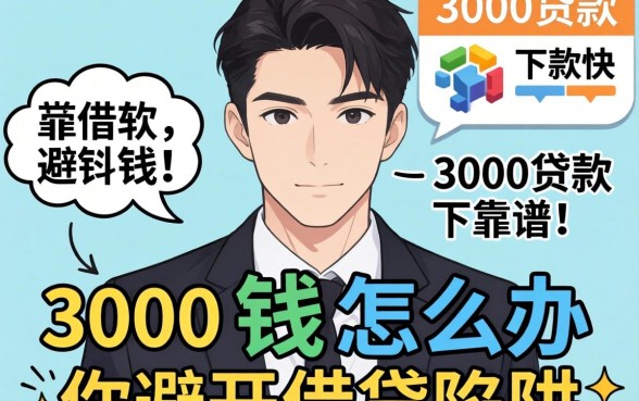急需用钱怎么办？哪些3000贷款的软件靠谱且下款快？带你避开借贷陷阱