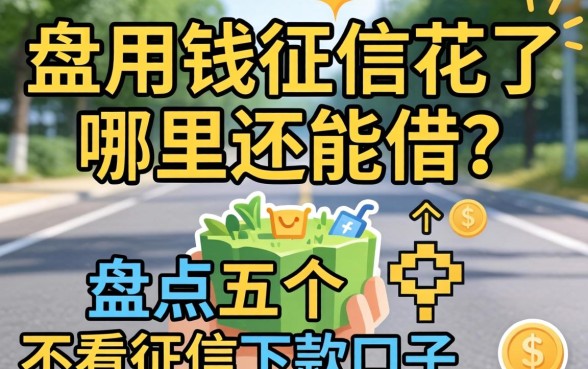 急用钱征信花了哪里还能借？盘点五个不看征信下款的口子