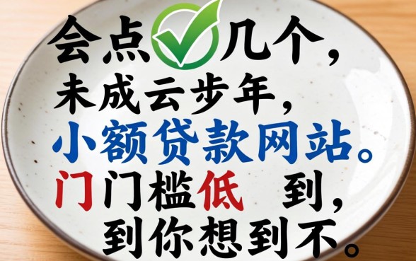 盘点几个未成年小额贷款网站,门槛低到你想不到