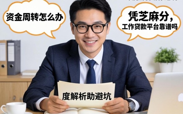 急需资金周转怎么办？凭芝麻分和工作贷款平台靠谱吗？深度解析助你避坑
